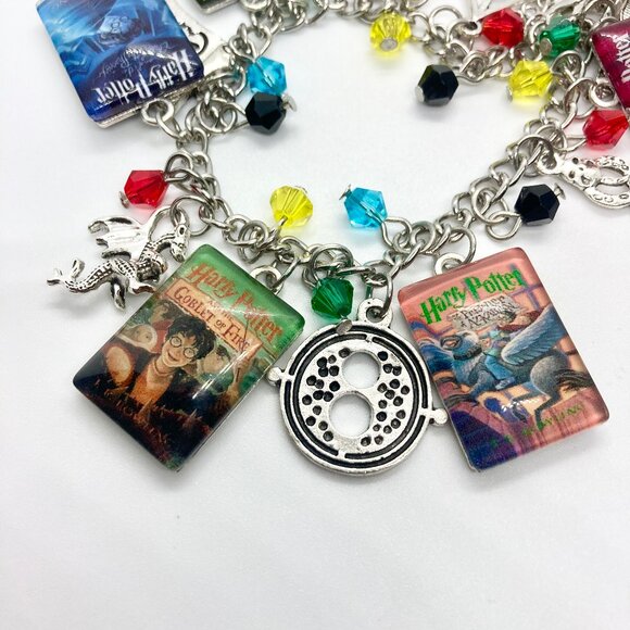 Harry Potter Book Cover Charm Bracelet Handmade - Picture 4 of 10